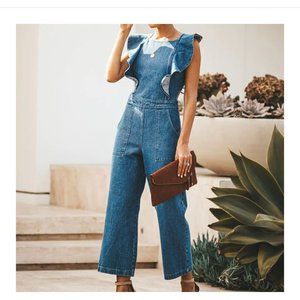 Denim Romper Jumpsuit
